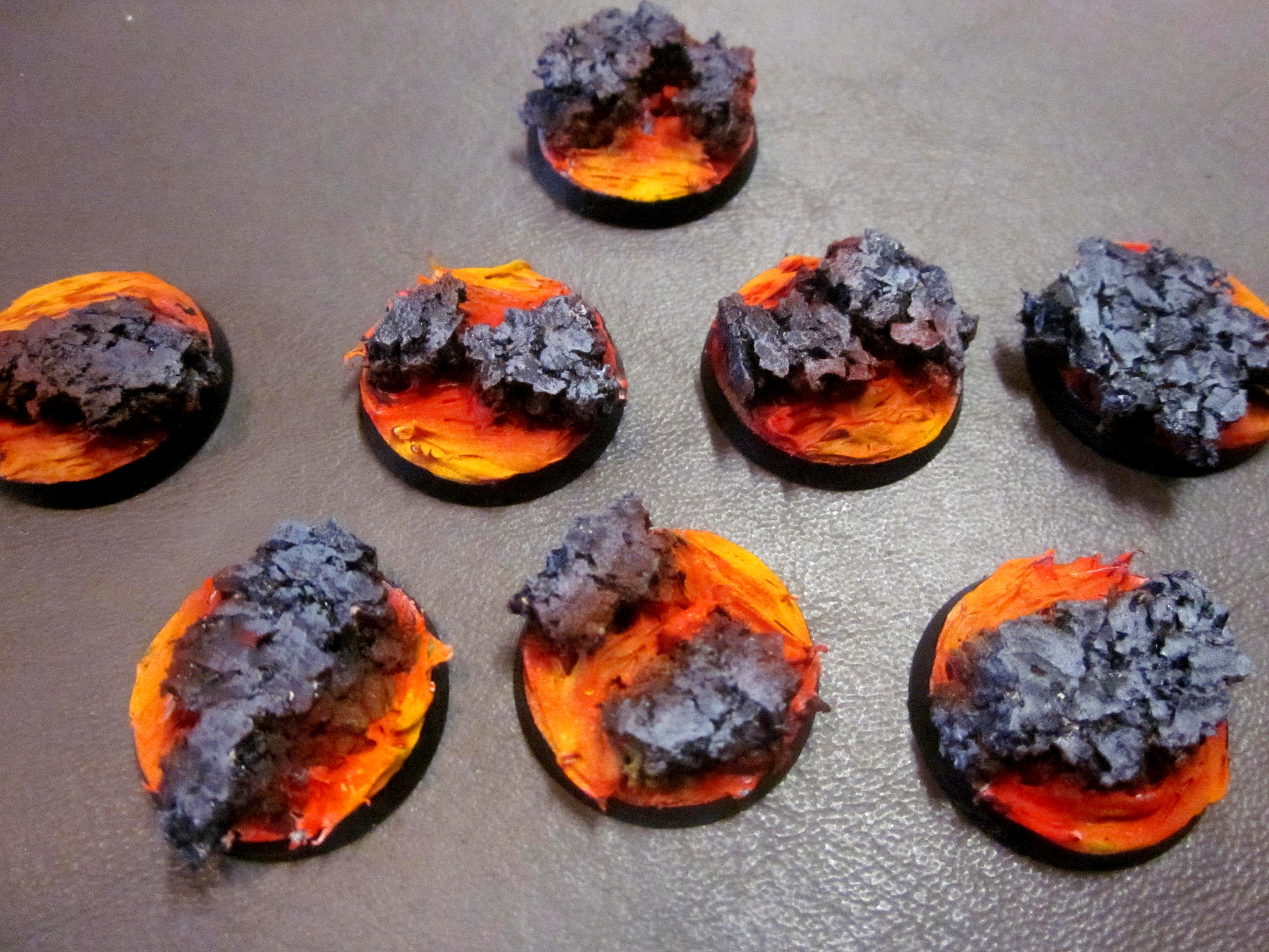 Base, Cork, Lava, Warhammer 40,000, Warhammer Fantasy Lave Base